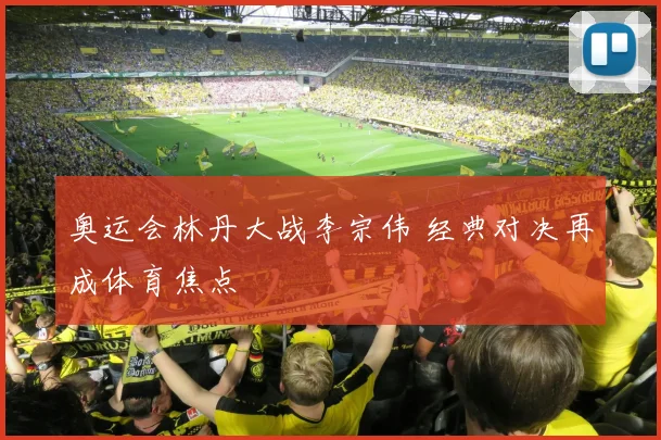 奥运会林丹大战李宗伟 经典对决再成体育焦点