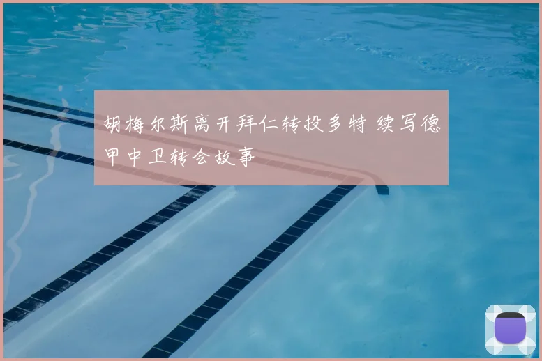 胡梅尔斯离开拜仁转投多特 续写德甲中卫转会故事